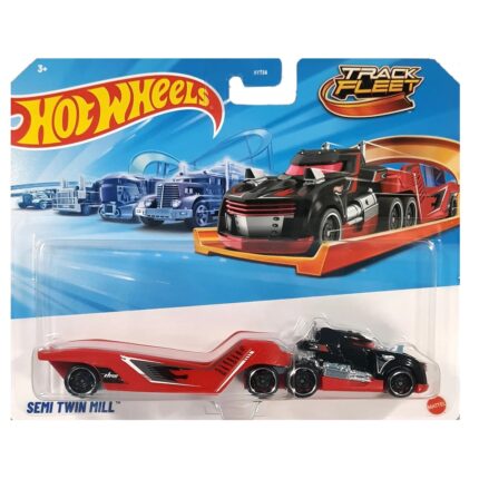 Mattel Hot Wheels: Track Fleet - Semi Twin Mill Truck (JKP30)