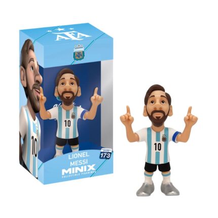 MINIX COLLECTIBLE FIGURINES: Football Stars - Messi Figure Argentina Edition 12 cm (MNX77000)