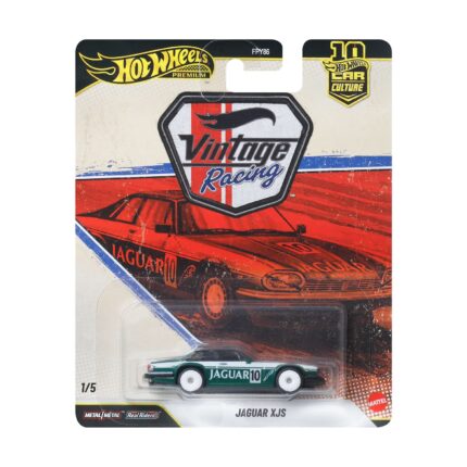 Mattel Hot Wheels Premium: Vintage Racing – Jaguar XJS Vehicle (JKF02)