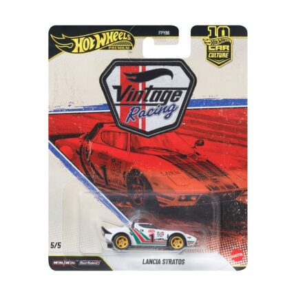 Mattel Hot Wheels Premium: Vintage Racing - Lancia Stratos Vehicle (JKF26)